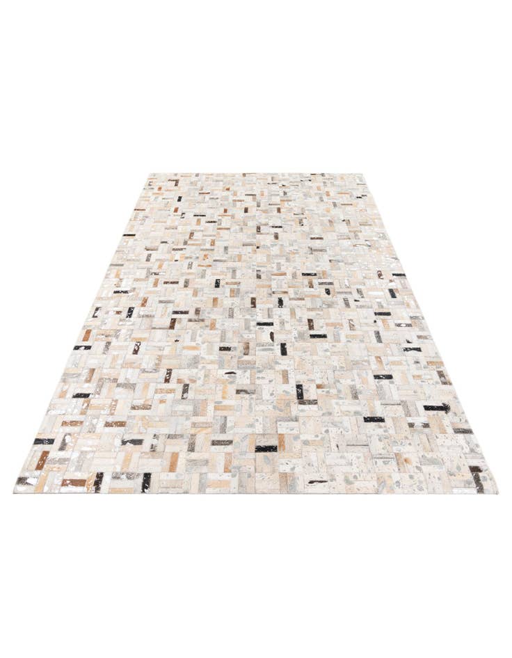 Detail image of  5' x 7' 11 Cowhide Stocks Rug