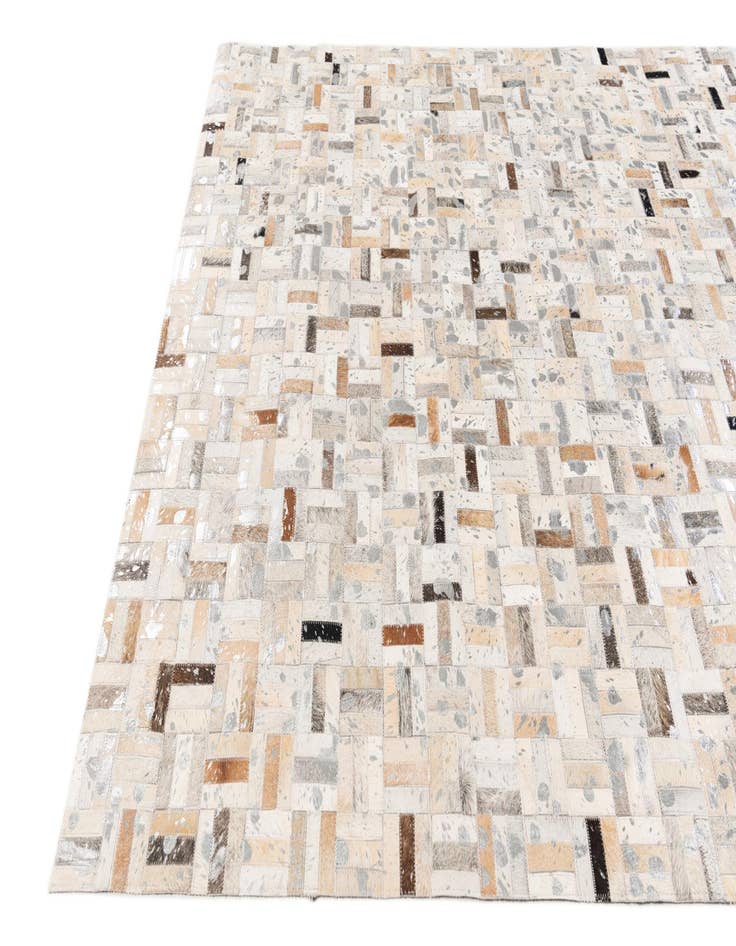 Detail image of  5' x 7' 11 Cowhide Stocks Rug