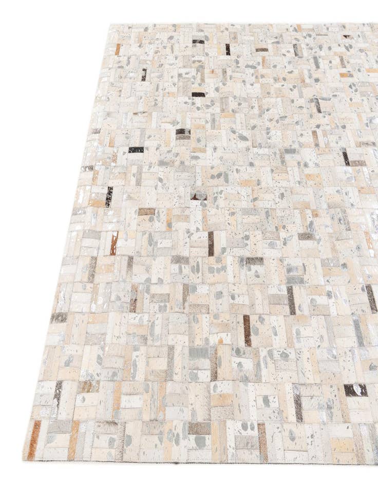 Detail image of  5' x 8' 2 Cowhide Stocks Rug