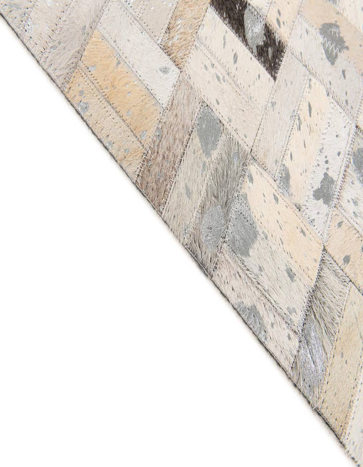 Detail image of  5' x 8' 2 Cowhide Stocks Rug