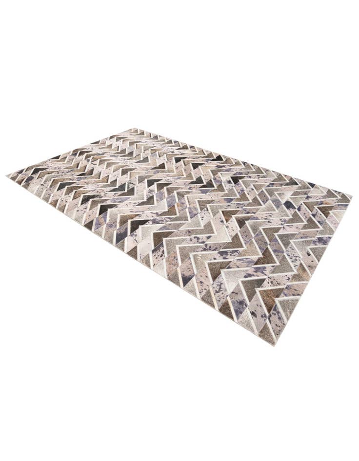 Detail image of  5' x 7' 10 Cowhide Stocks Rug