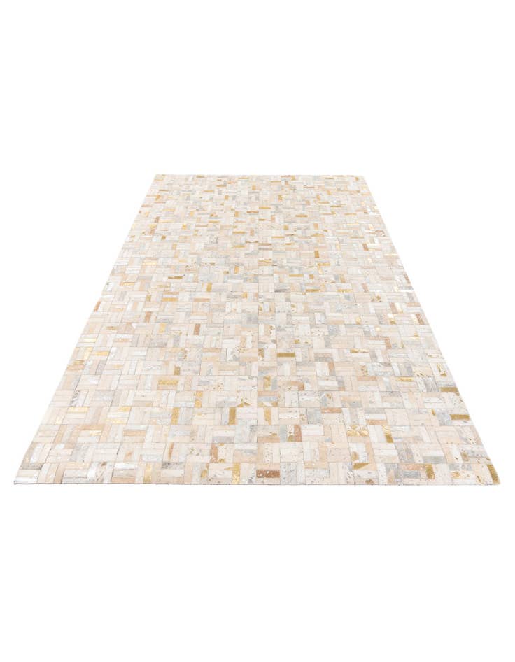 Detail image of  5' x 7' 10 Cowhide Stocks Rug