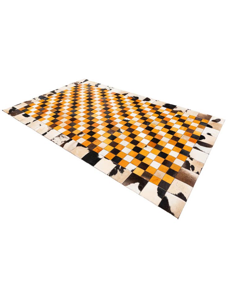 Detail image of  5' x 8' 1 Cowhide Stocks Rug