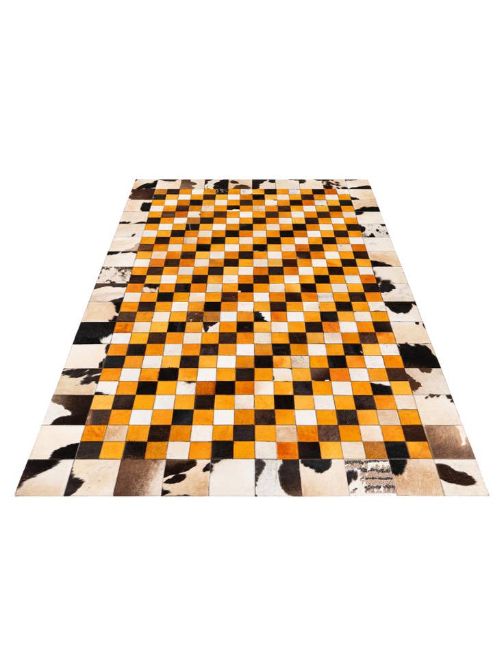 Detail image of  5' x 8' 1 Cowhide Stocks Rug