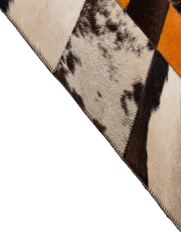 Detail image of  5' x 8' 1 Cowhide Stocks Rug