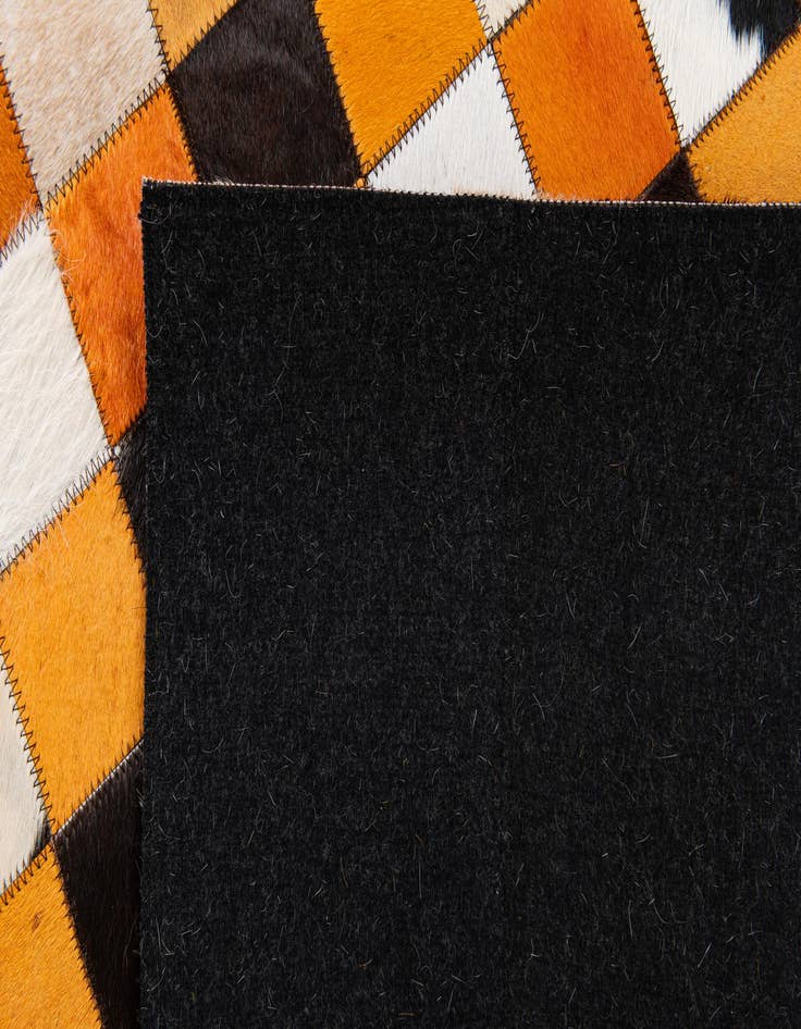 Detail image of  5' x 8' 1 Cowhide Stocks Rug