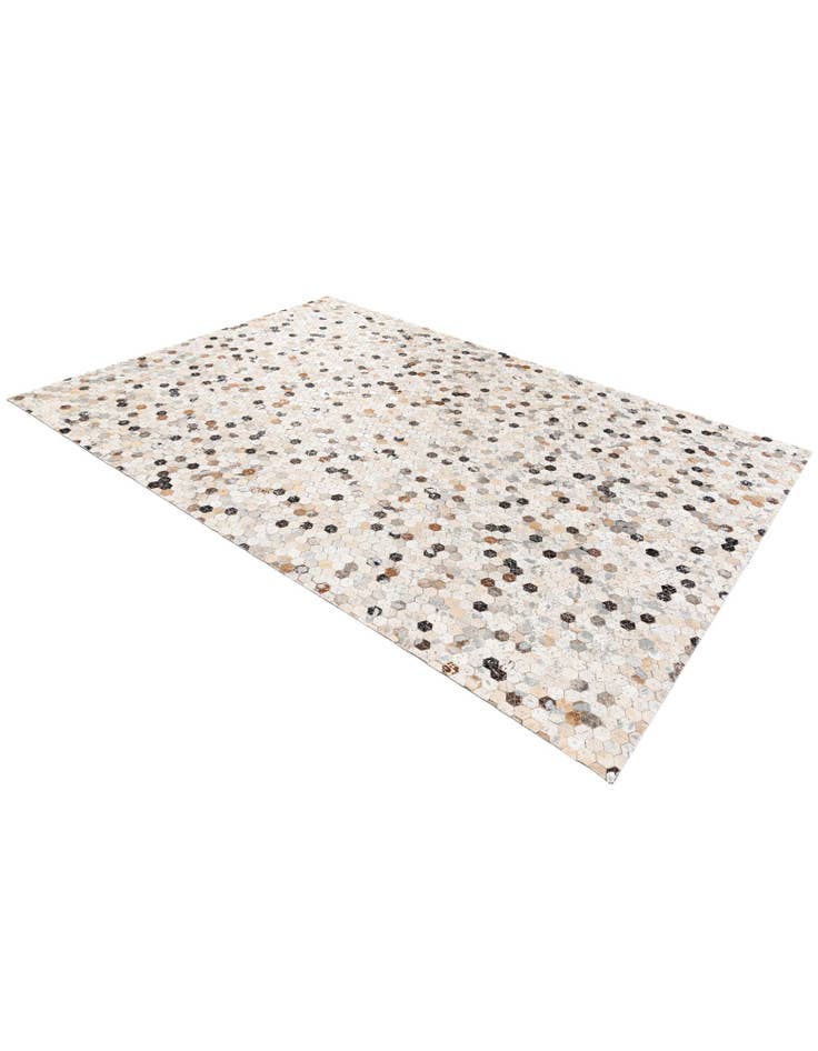 Detail image of  5' 4 x 7' 7 Cowhide Stocks Rug