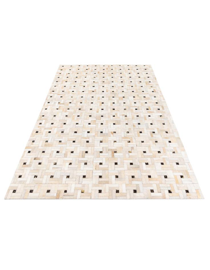 Detail image of  5' 1 x 8' Cowhide Stocks Rug