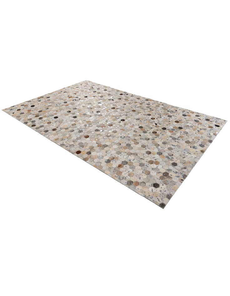 Detail image of  5' x 8' Cowhide Stocks Rug