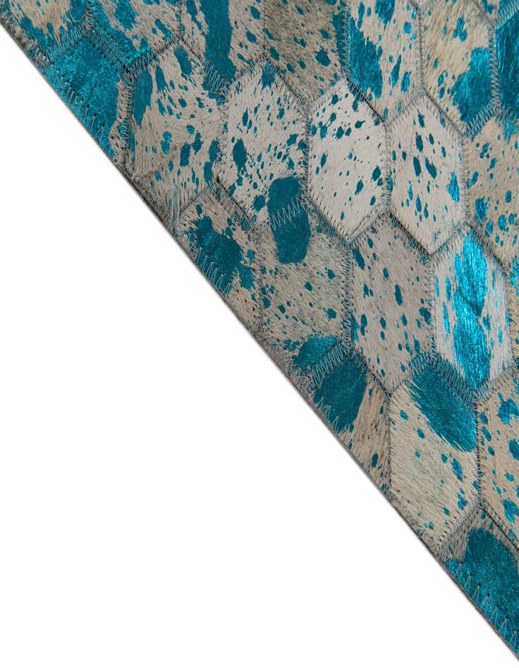 Detail image of  5' x 7' 11 Cowhide Stocks Rug