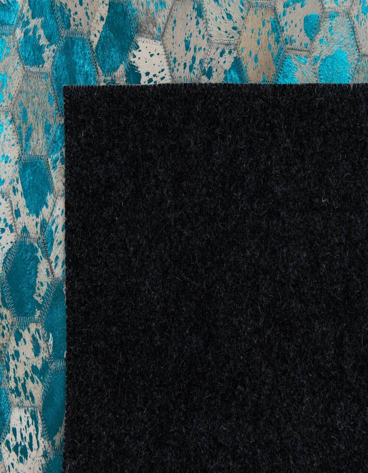 Detail image of  5' x 7' 11 Cowhide Stocks Rug