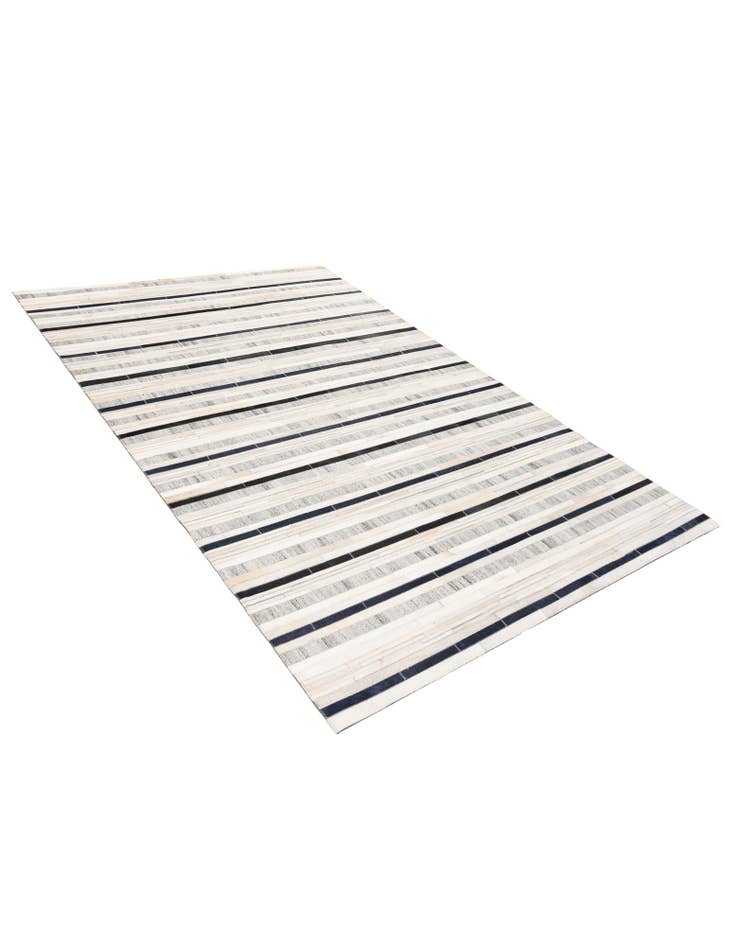 Detail image of  5' 1 x 7' 10 Cowhide Stocks Rug