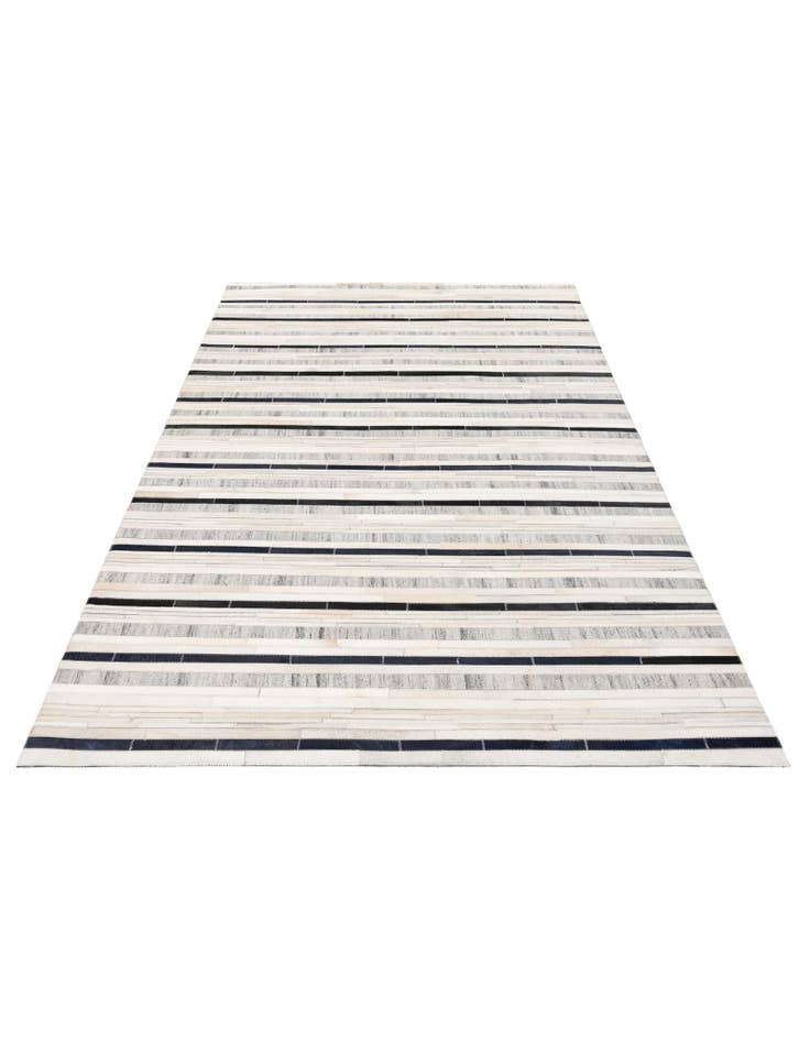 Detail image of  5' 1 x 7' 10 Cowhide Stocks Rug