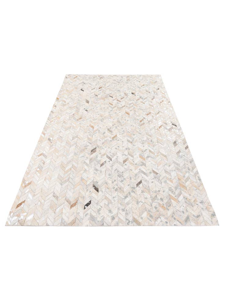 Detail image of  5' 1 x 8' Cowhide Stocks Rug