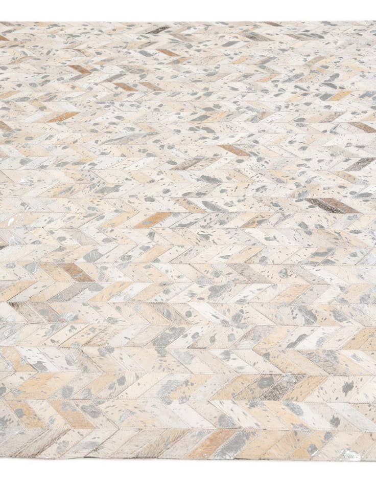 Detail image of  5' 1 x 8' Cowhide Stocks Rug