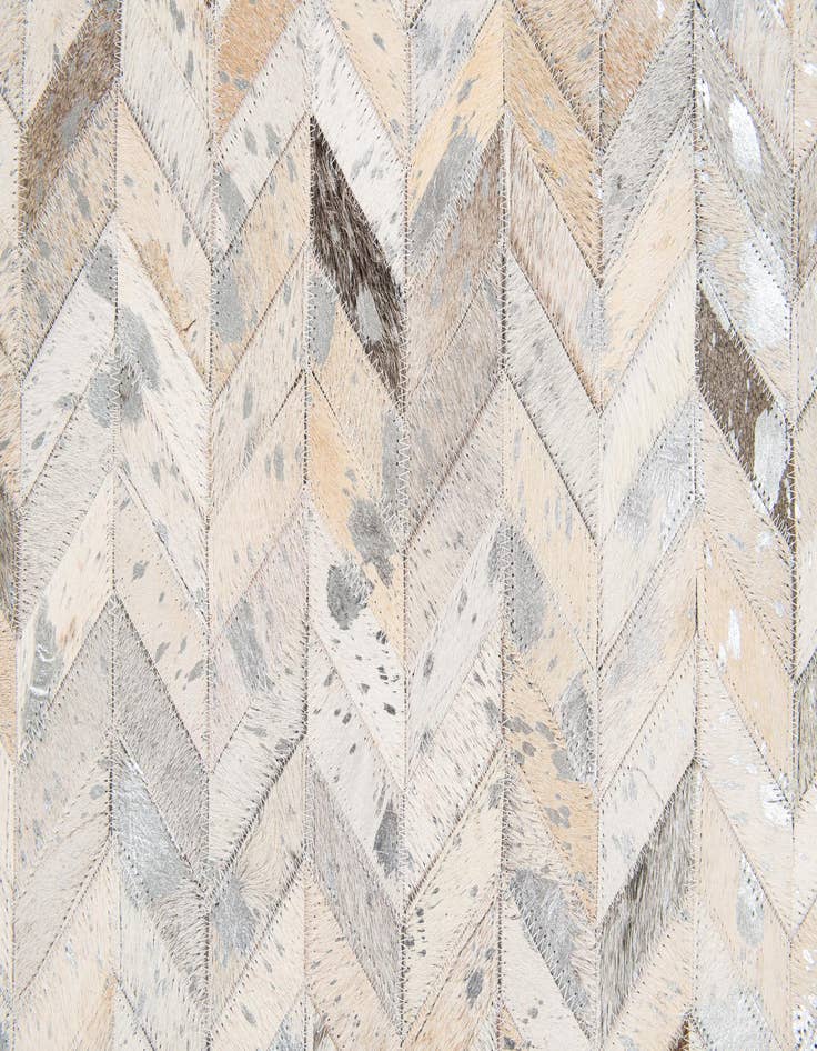 Detail image of  5' 1 x 8' Cowhide Stocks Rug