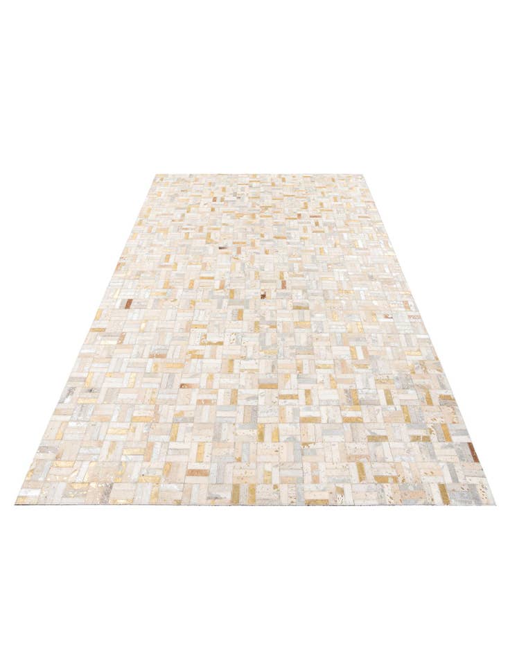 Detail image of  5' x 7' 11 Cowhide Stocks Rug