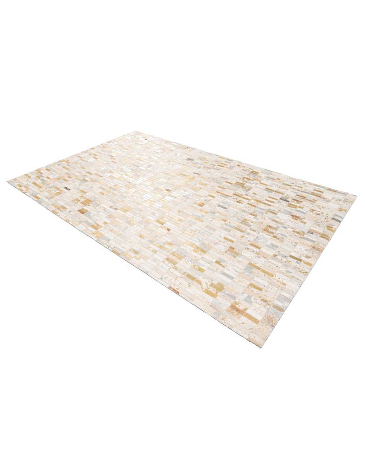 Detail image of  4' 11 x 7' 10 Cowhide Stocks Rug