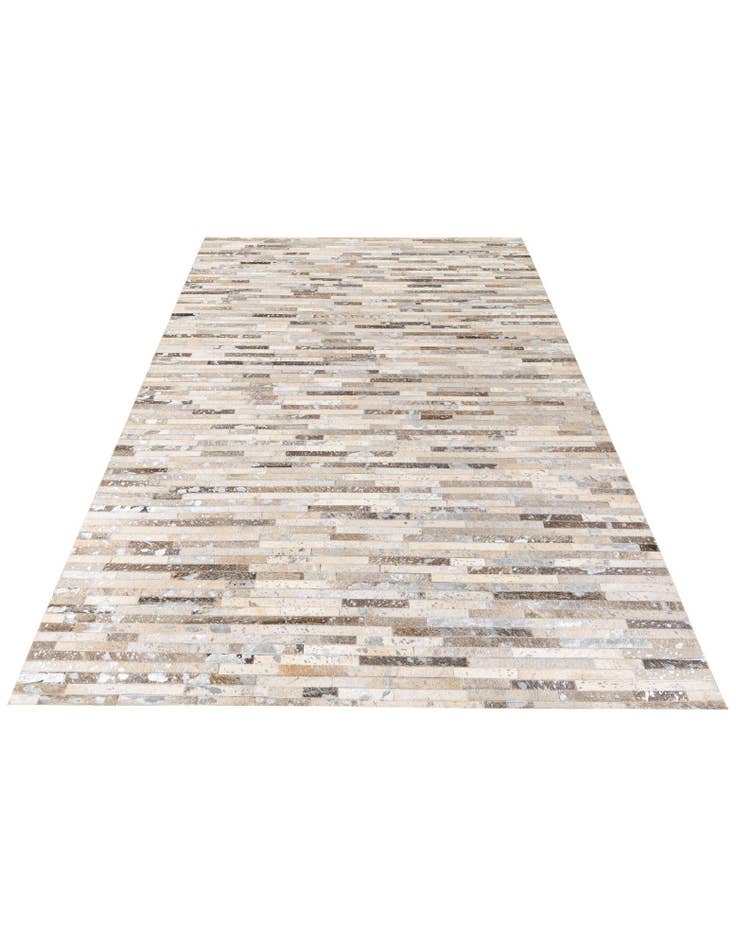 Detail image of  5' 1 x 7' 11 Cowhide Stocks Rug