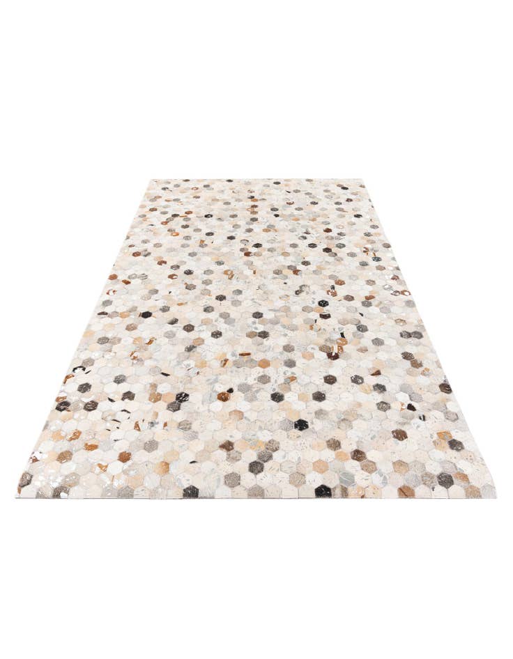 Detail image of  5' x 7' 11 Cowhide Stocks Rug