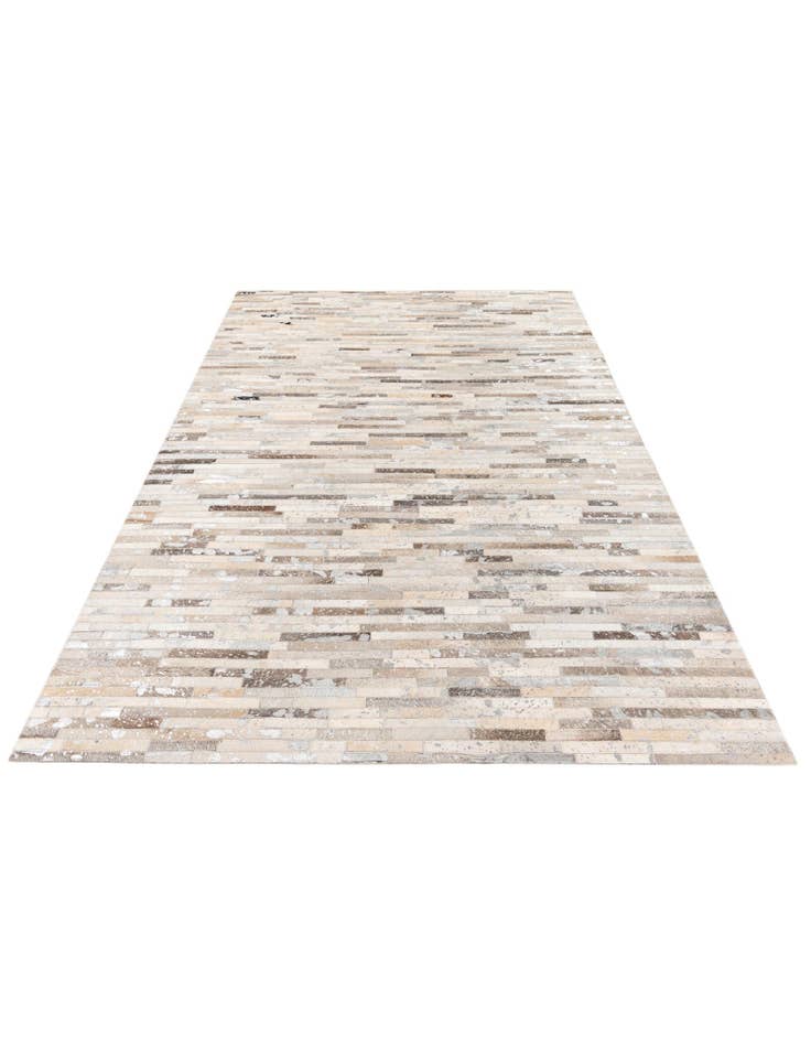 Detail image of  5' 1 x 7' 11 Cowhide Stocks Rug