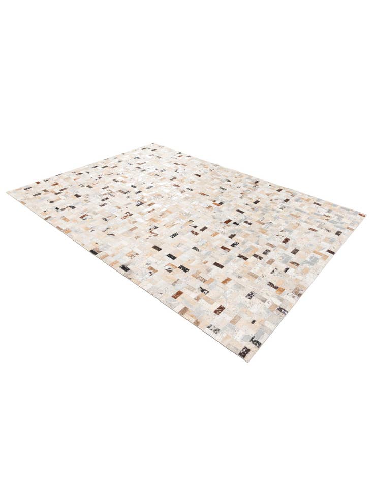 Detail image of  5' 3 x 7' 3 Cowhide Stocks Rug