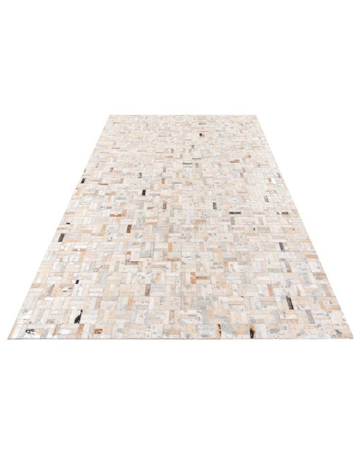 Detail image of  4' 11 x 8' Cowhide Stocks Rug