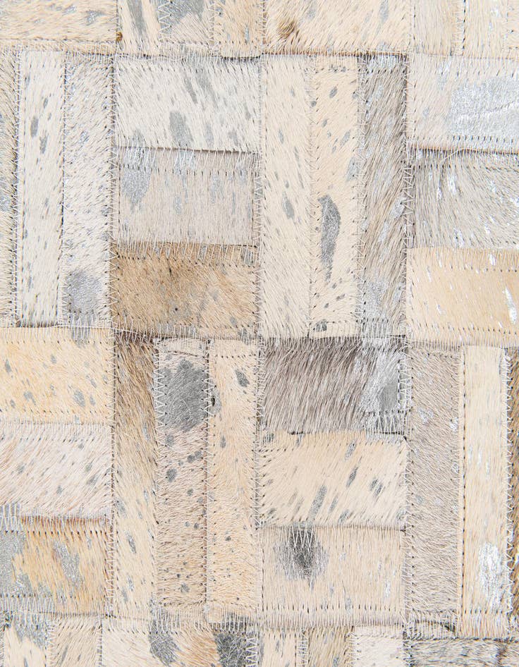 Detail image of  4' 11 x 8' Cowhide Stocks Rug