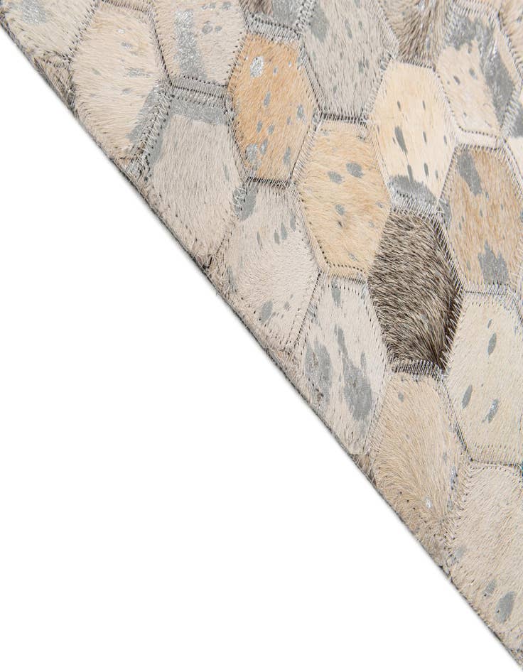 Detail image of  5' 1 x 8' Cowhide Stocks Rug
