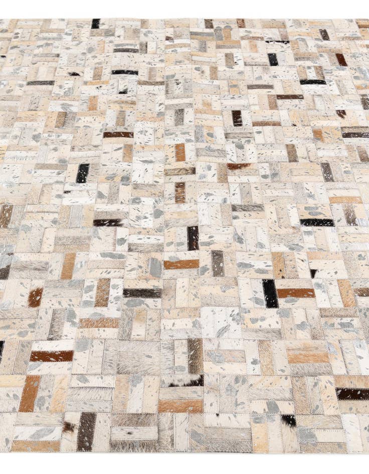 Detail image of  5' x 8' 1 Cowhide Stocks Rug