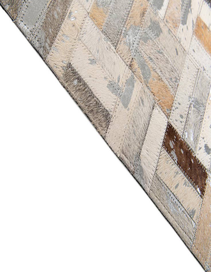 Detail image of  5' x 8' 1 Cowhide Stocks Rug