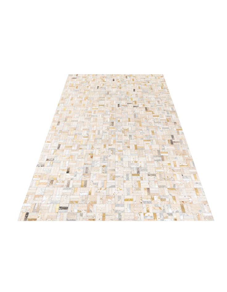 Detail image of  5' x 8' Cowhide Stocks Rug