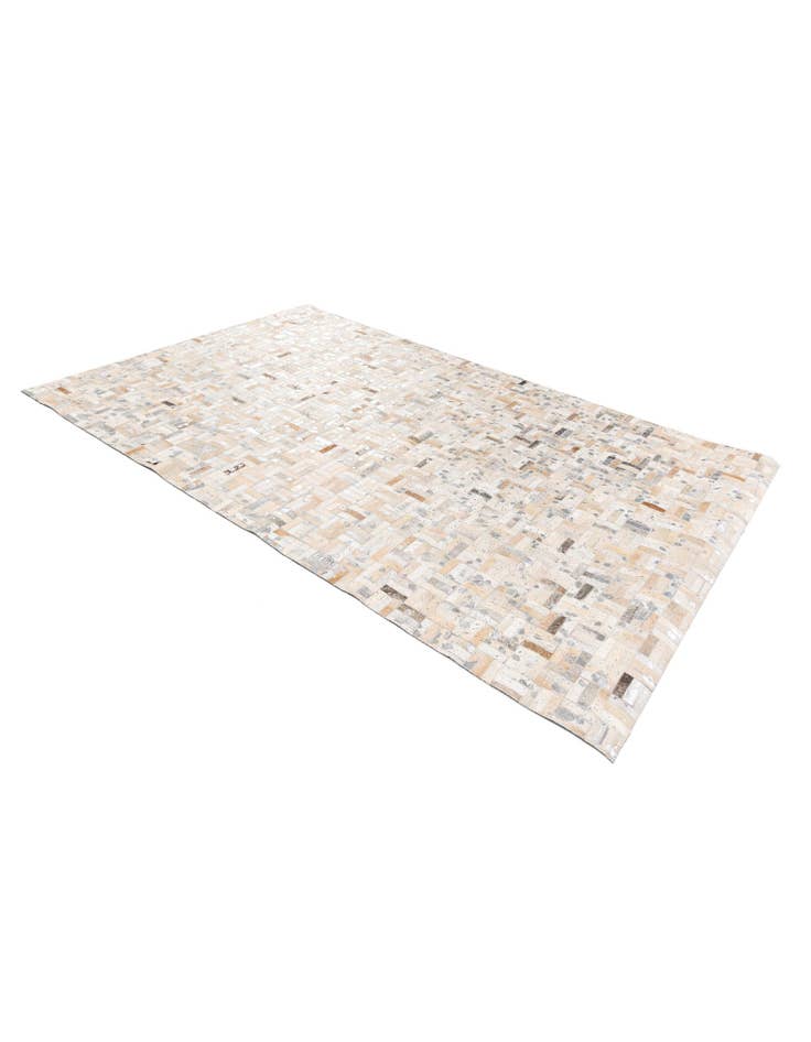 Detail image of  4' 11 x 7' 10 Cowhide Stocks Rug