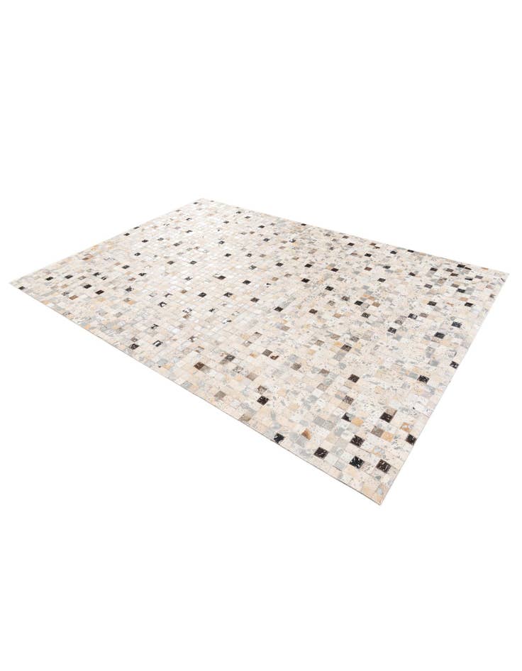 Detail image of  5' 4 x 7' 6 Cowhide Stocks Rug