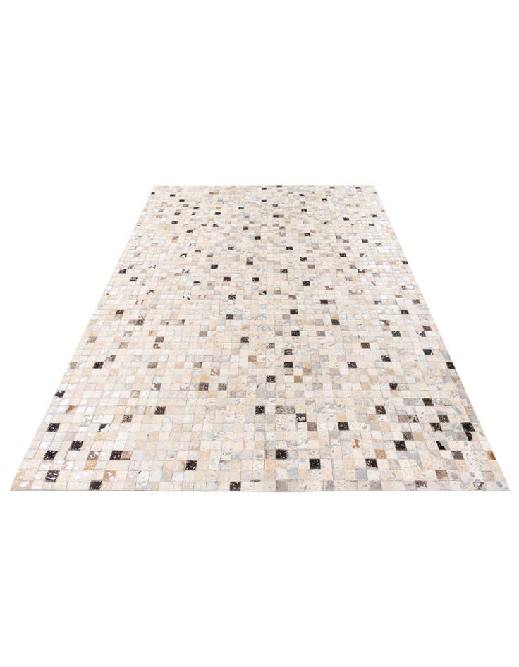 Detail image of  5' 4 x 7' 6 Cowhide Stocks Rug