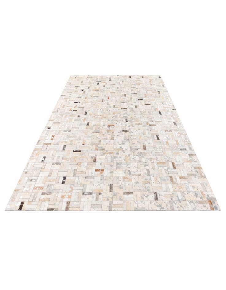 Detail image of  5' x 8' Cowhide Stocks Rug