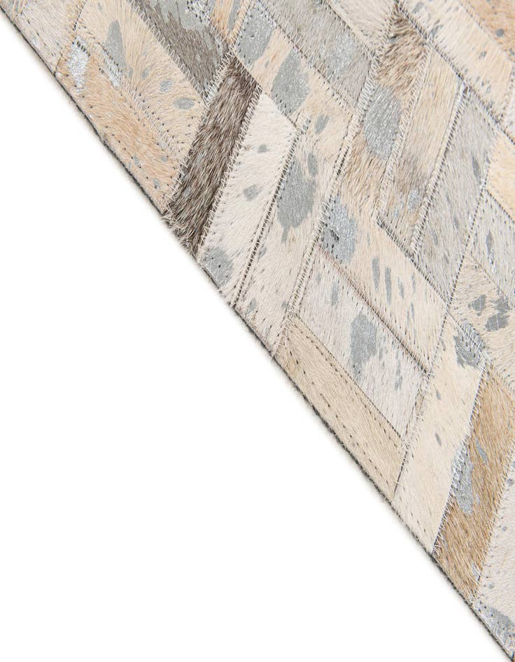 Detail image of  5' x 8' Cowhide Stocks Rug