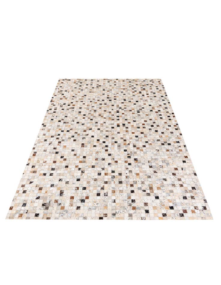 Detail image of  5' 1 x 7' 8 Cowhide Stocks Rug