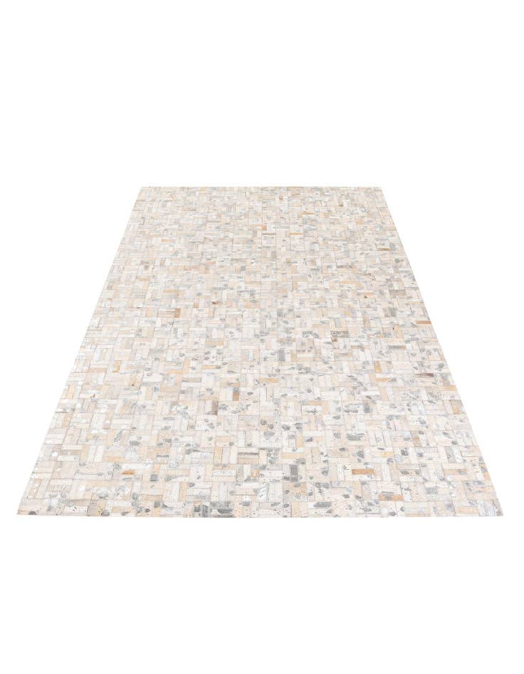 Detail image of  4' 11 x 8' 1 Cowhide Stocks Rug