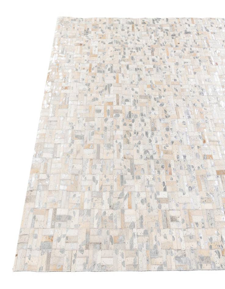 Detail image of  4' 11 x 8' 1 Cowhide Stocks Rug