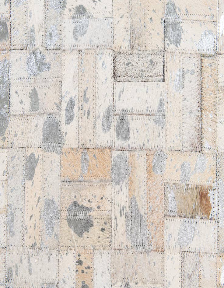 Detail image of  4' 11 x 8' 1 Cowhide Stocks Rug