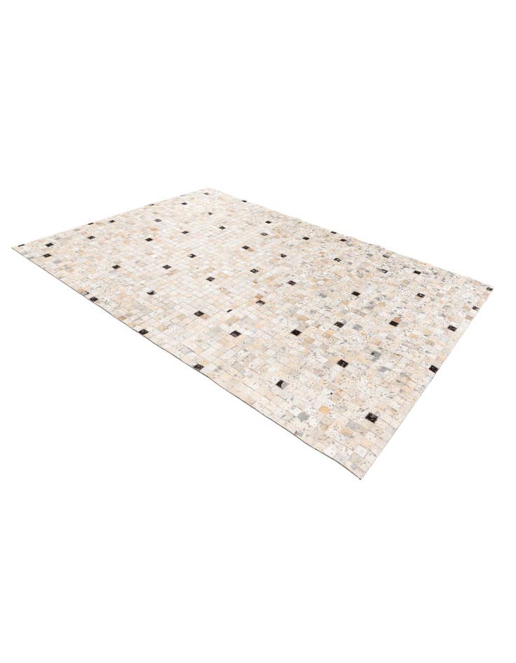 Detail image of  5' 4 x 7' 6 Cowhide Stocks Rug