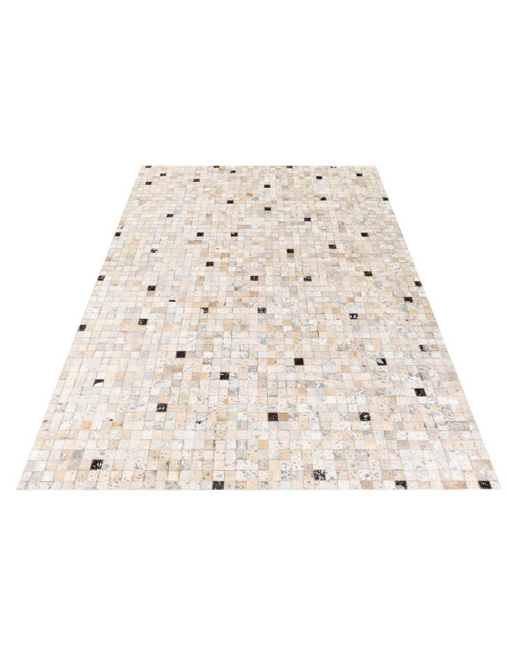 Detail image of  5' 4 x 7' 6 Cowhide Stocks Rug