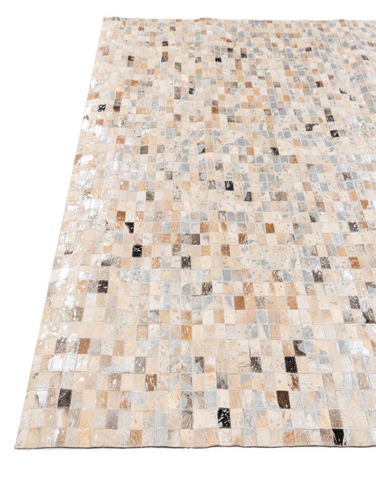 Detail image of  5' 5 x 7' 8 Cowhide Stocks Rug