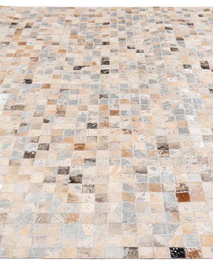 Detail image of  5' 5 x 7' 8 Cowhide Stocks Rug