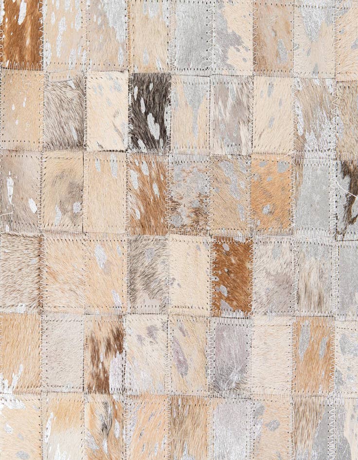 Detail image of  5' 5 x 7' 8 Cowhide Stocks Rug