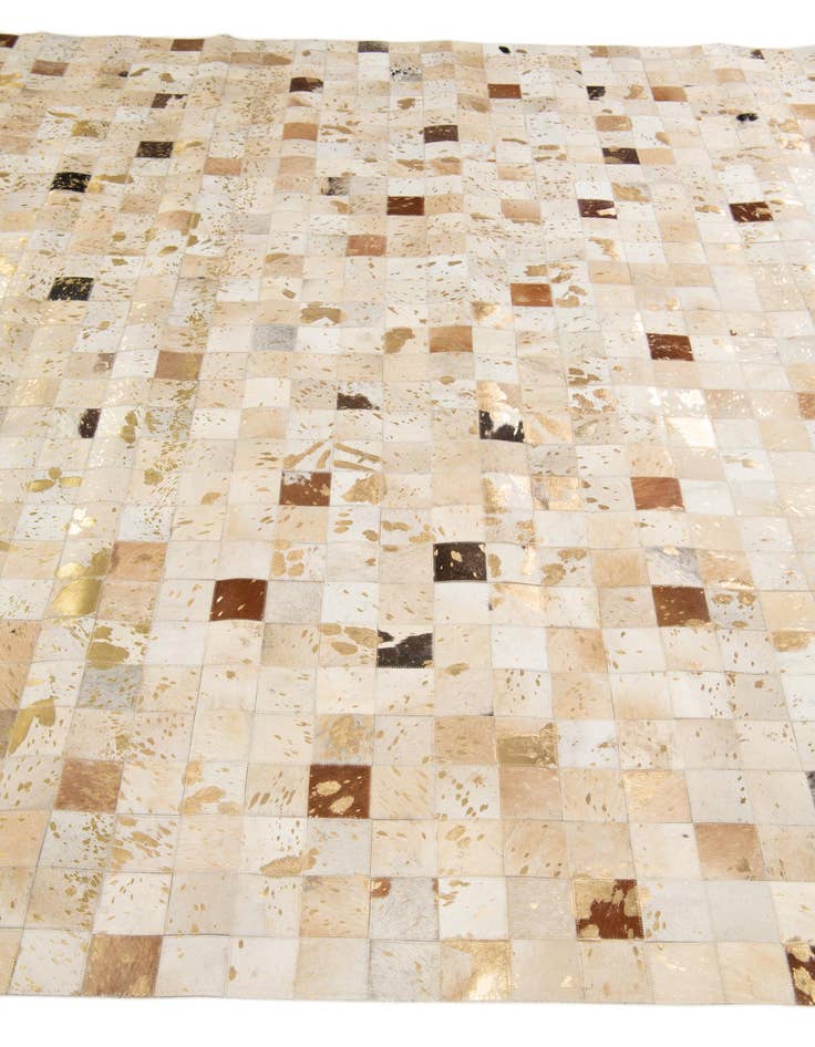 Detail image of  8' 1 x 9' 9 Cowhide Stocks Rug
