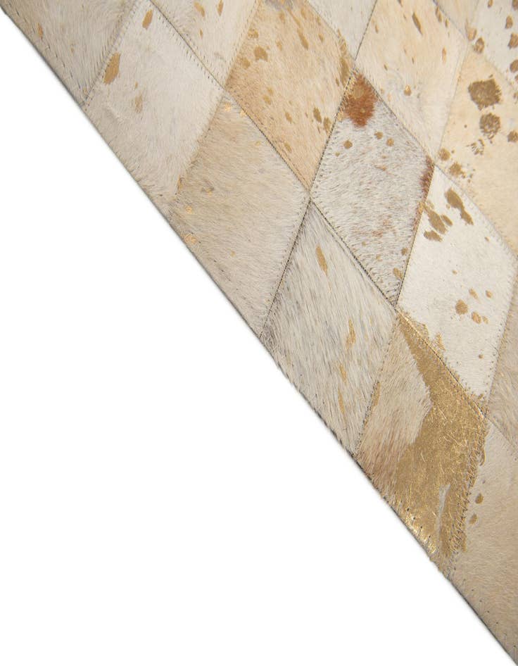 Detail image of  8' 1 x 9' 9 Cowhide Stocks Rug