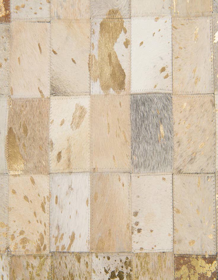 Detail image of  8' 1 x 9' 9 Cowhide Stocks Rug