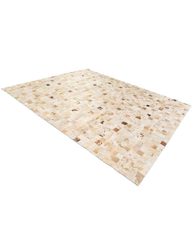 Detail image of  8' 1 x 9' 8 Cowhide Stocks Rug